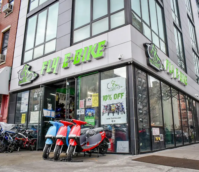 Fly E-Bike 2nd Ave Manhattan storefront