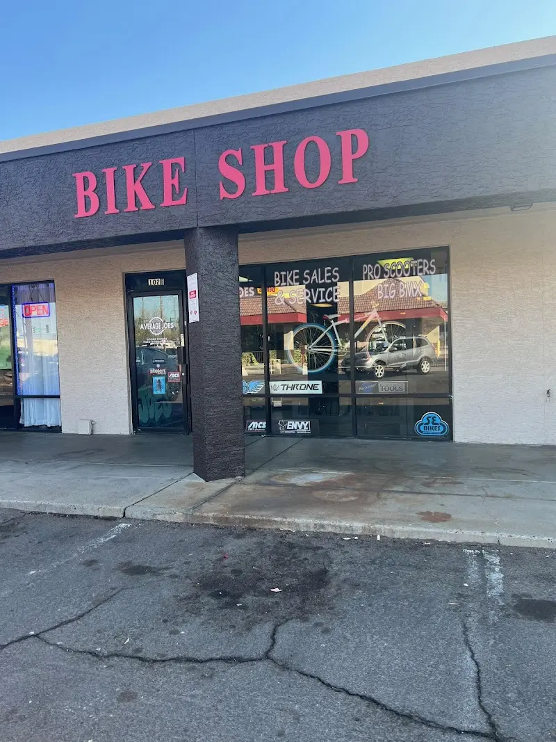 Average Joes Bike Shop storefront