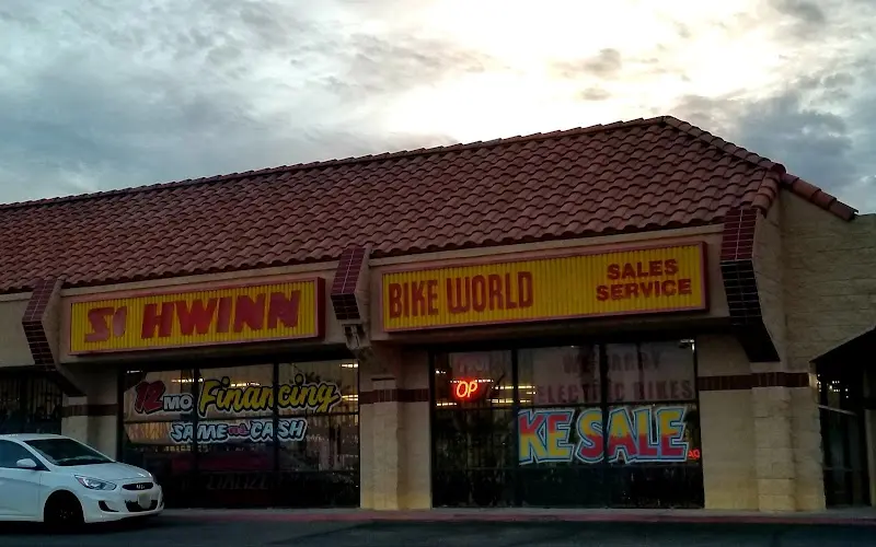 Bike World storefront