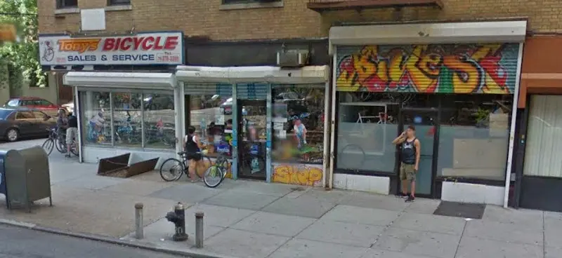 Tony's Bicycles storefront